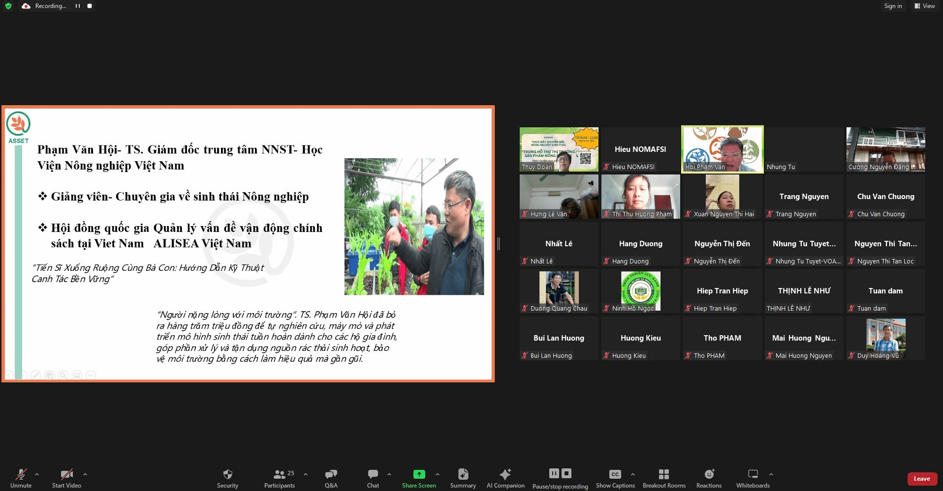 Promoting Ecological Agriculture to Support Agricultural Product Markets in Vietnam